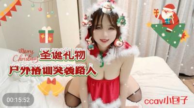 CC69圣诞惊喜户外搭讪：突袭路人爆乳小包子，当街揉捏奶子送福利！